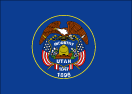 Utah map logo - Utah state flag