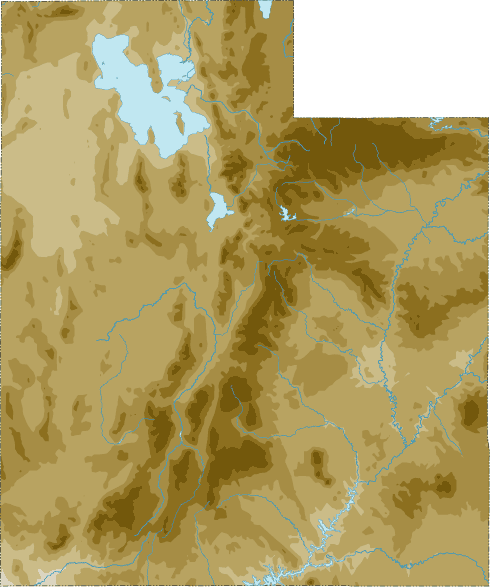 Utah topo map