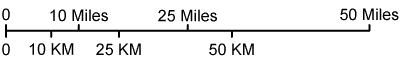 Utah map scale of miles