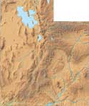 Utah relief map